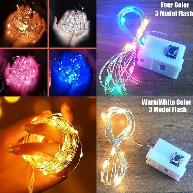 Outdoor Power Pack - 10-pack waterdichte mini-kerstverlichting koper met 3