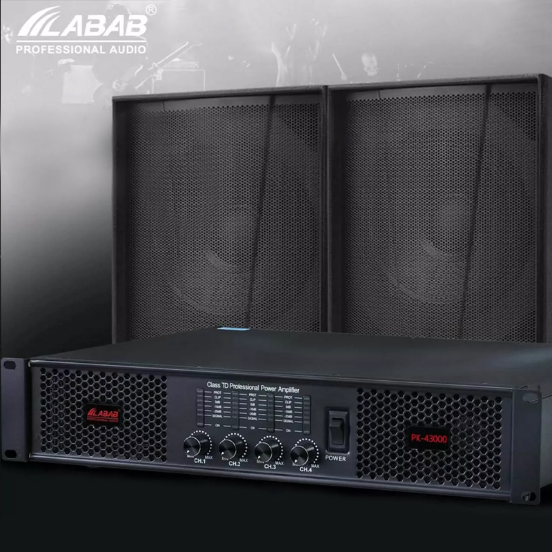 Outdoor Power Amplifier - LABAB PK-2600 Enkelkanaals Mono Audioversterkermodule Metalen