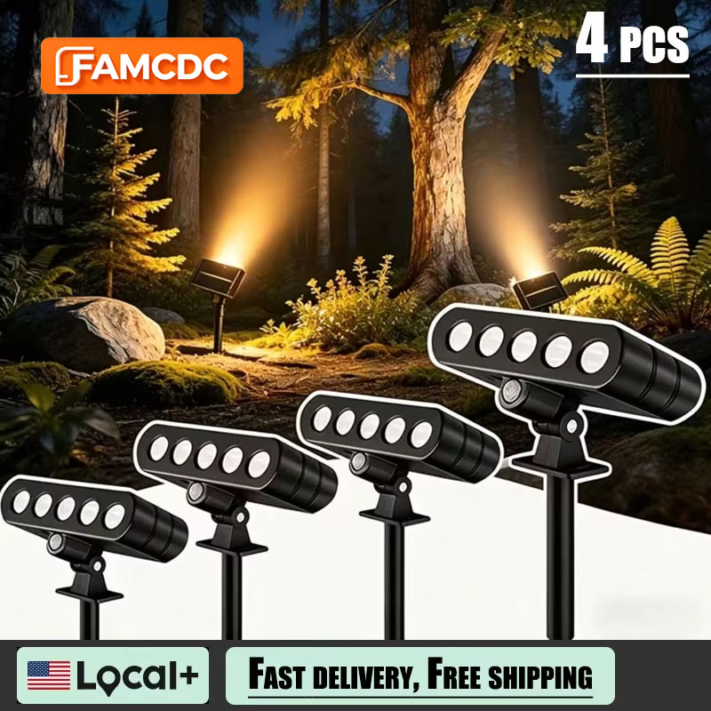 Outdoor Power Pack - 4 PACK zonne-buitenspots 1200mAh gazonvlagverlichting landschap