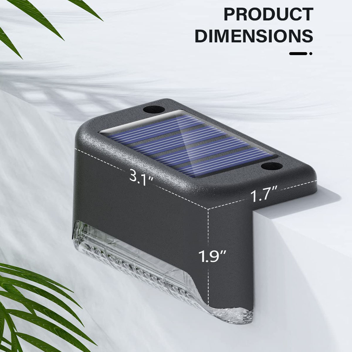 Outdoor Power Pack - 4/12-pack dekverlichting op zonne-energie, zonne-trapverlichting buiten