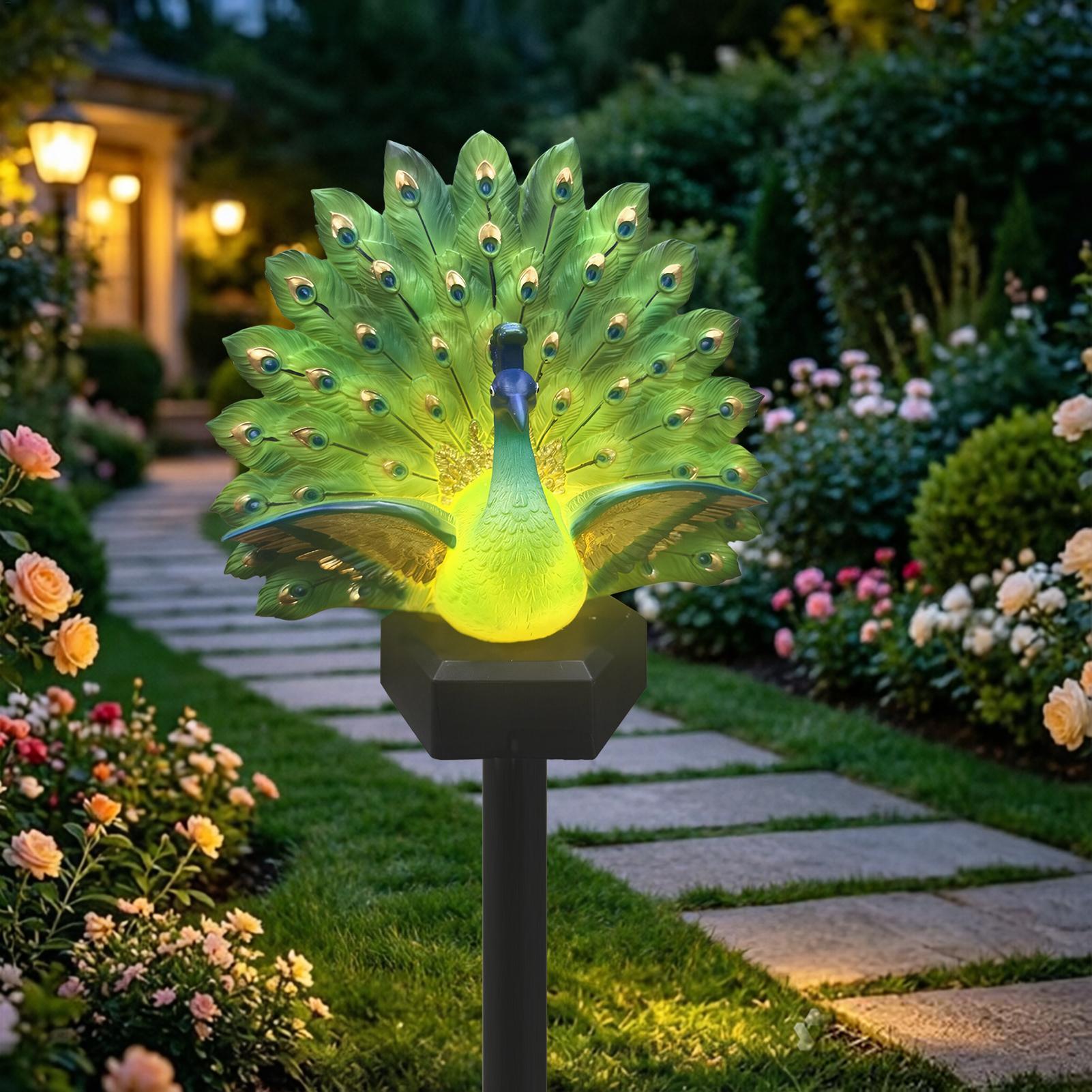 Op zonne-energie werkende voge - Outdoor Yard Power Stake recensie en prijs