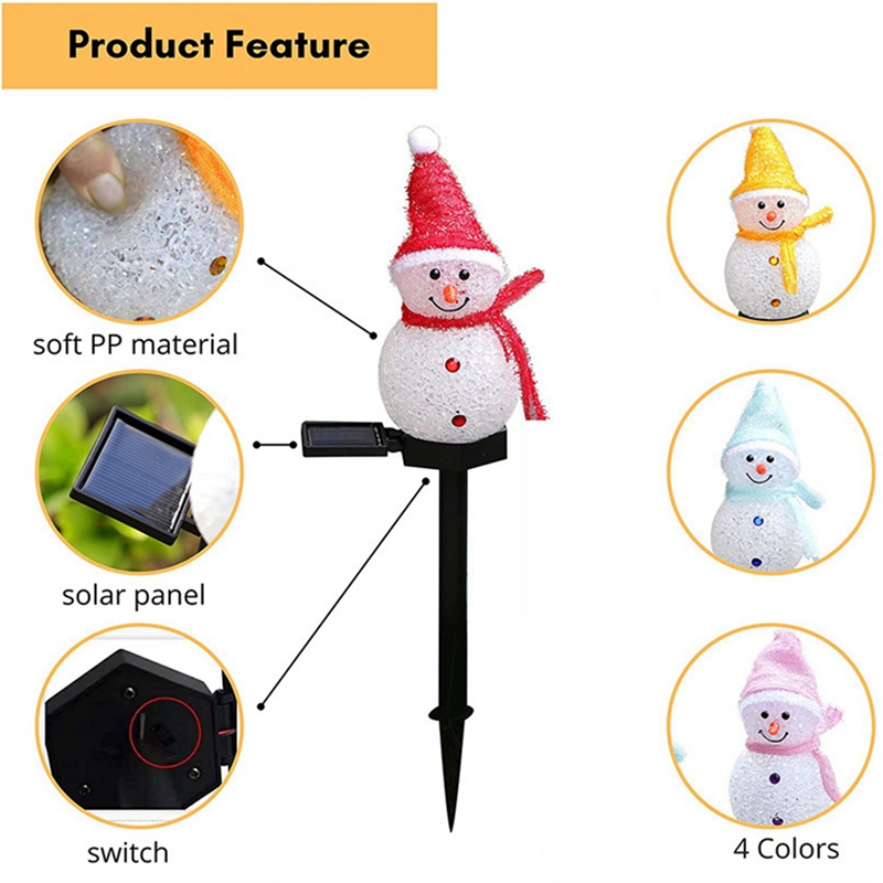 LED Sneeuwpop Solar Garden Lig - Outdoor Yard Power Stake recensie en prijs