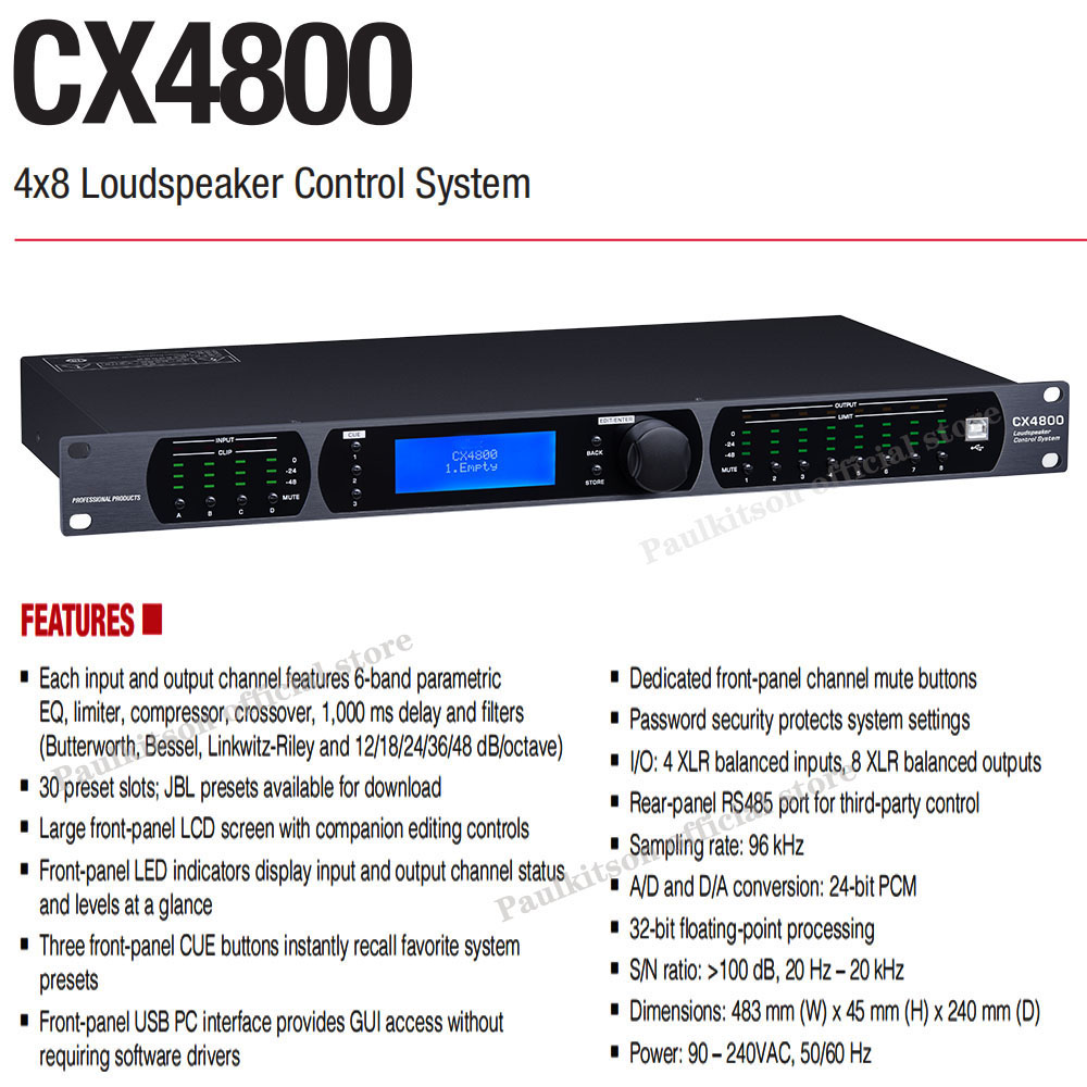 PaulKitson CX4800 Professionel - Outdoor Power Amplifier recensie en prijs