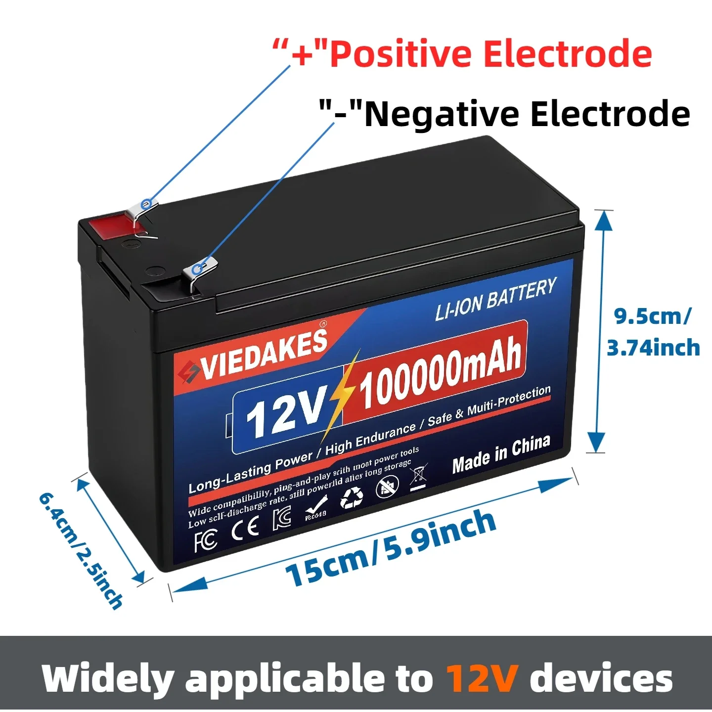 VIEDAKES 12V LiFePO4 oplaadbar - Outdoor Power Pack recensie en prijs