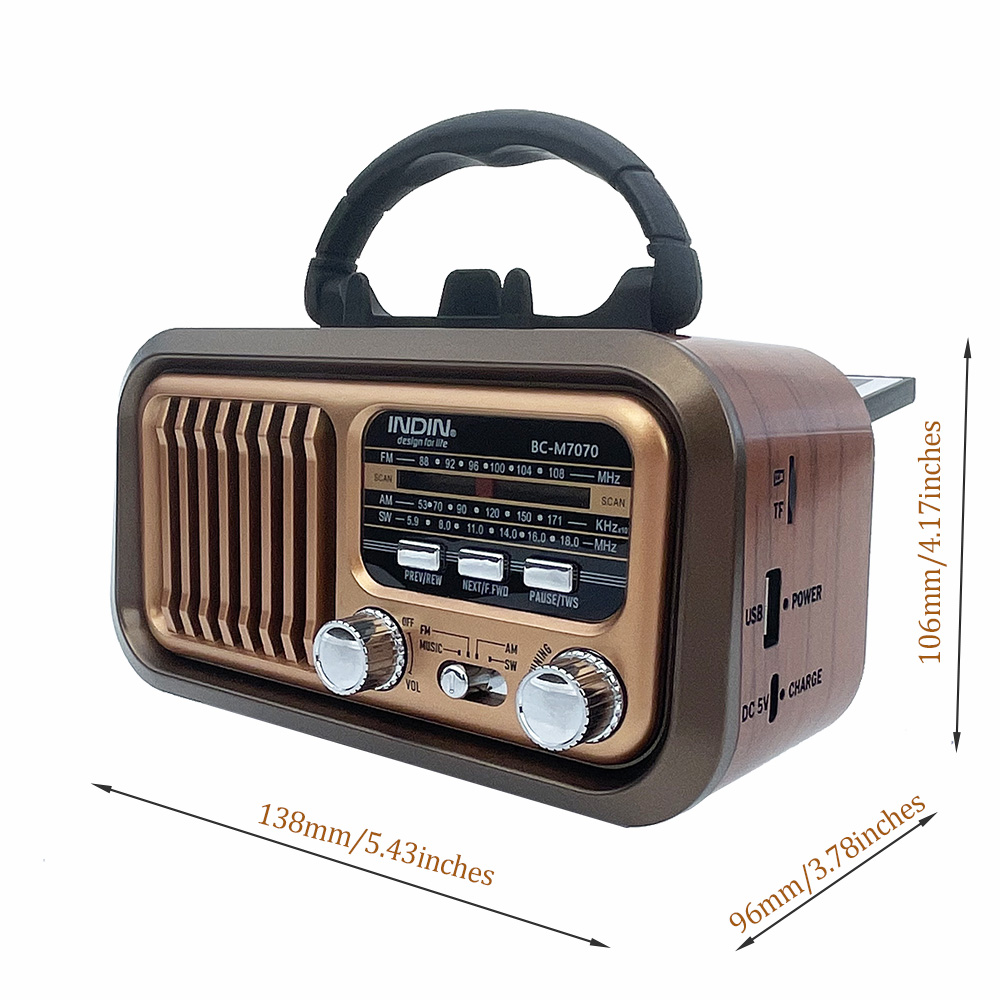 Draagbare AM FM SW vintage rad - Outdoor Power Amplifier recensie en prijs