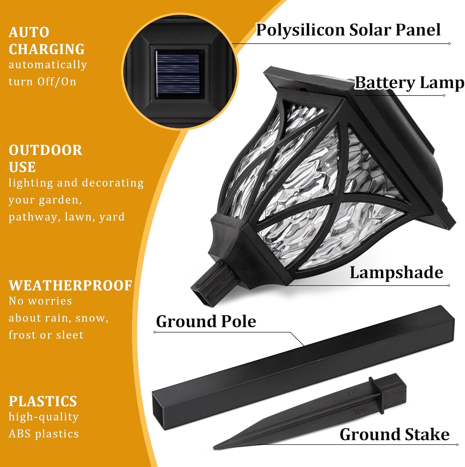 1-8PCS op zonne-energie werken - Outdoor Yard Power Stake recensie en prijs