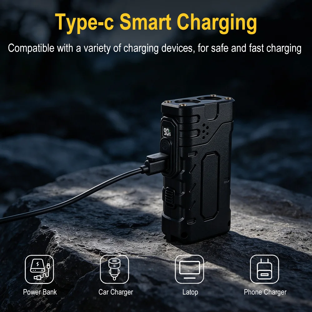 BORUIiT Handkruk EDC LED-zakla - Outdoor Power Supply recensie en prijs