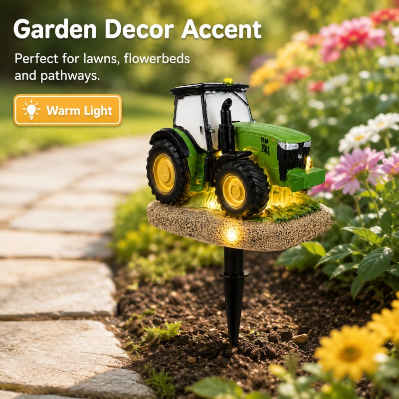 Solar Tractor Garden Stake Lig - Outdoor Yard Power Stake recensie en prijs