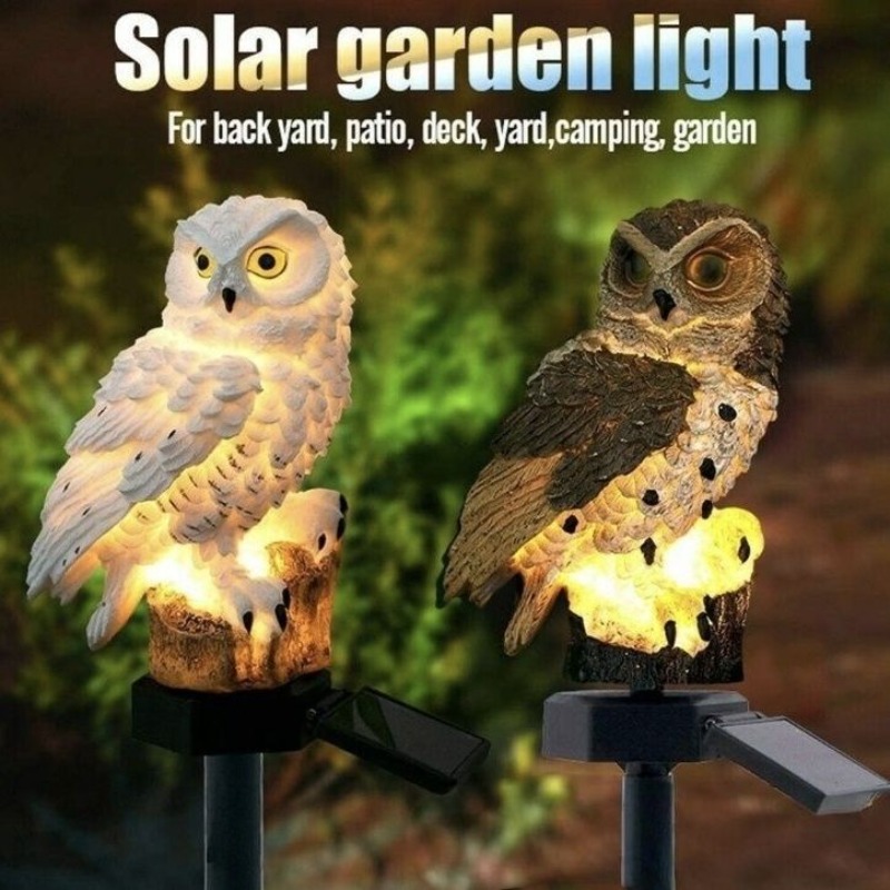Uil-tuinlamp op zonne-energie, - Outdoor Yard Power Stake recensie en prijs