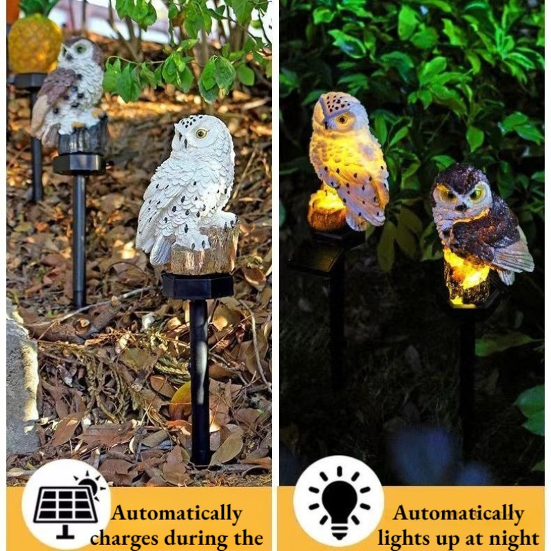 Uil-tuinlamp op zonne-energie, - Outdoor Yard Power Stake recensie en prijs