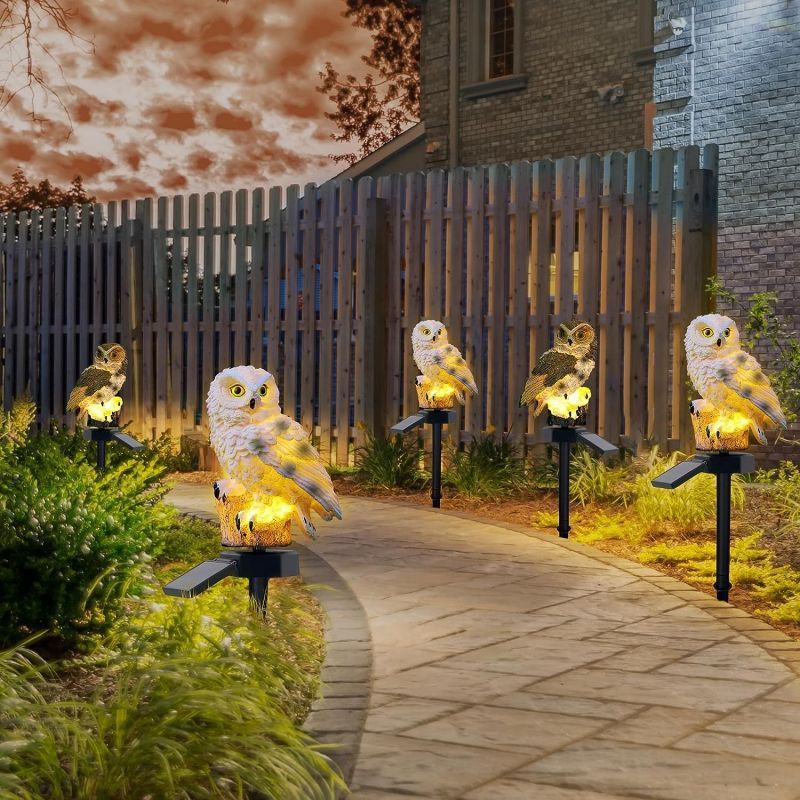 Uil-tuinlamp op zonne-energie, - Outdoor Yard Power Stake recensie en prijs