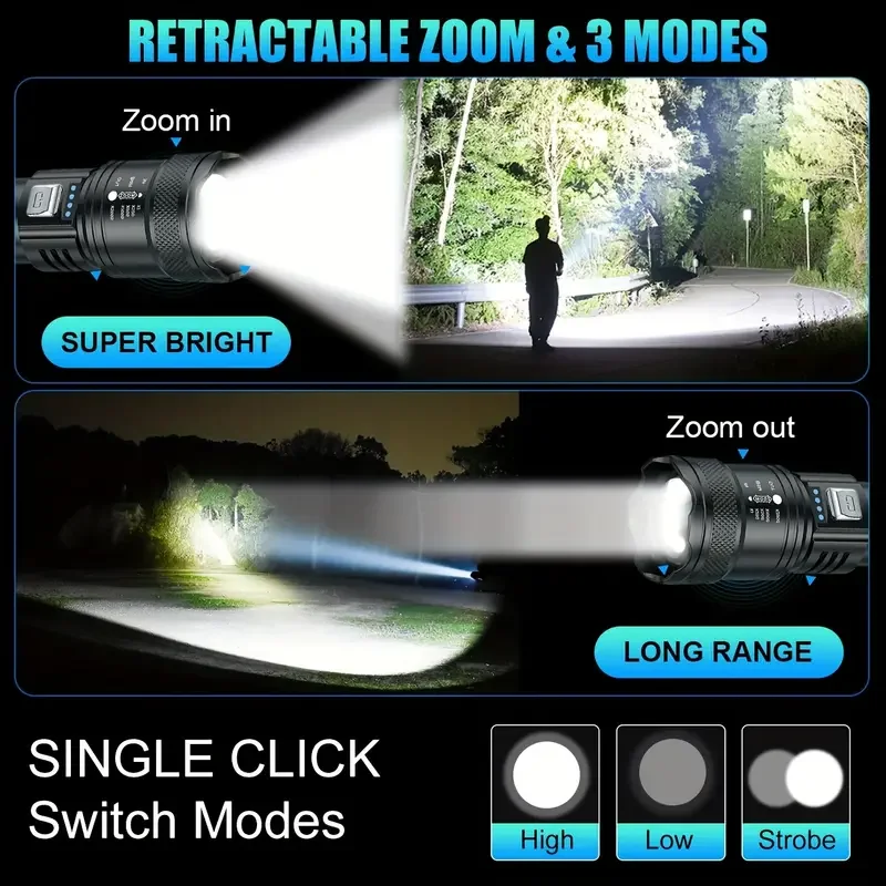 Tactische LED-zaklamp 2000LM U - Outdoor Power Supply recensie en prijs
